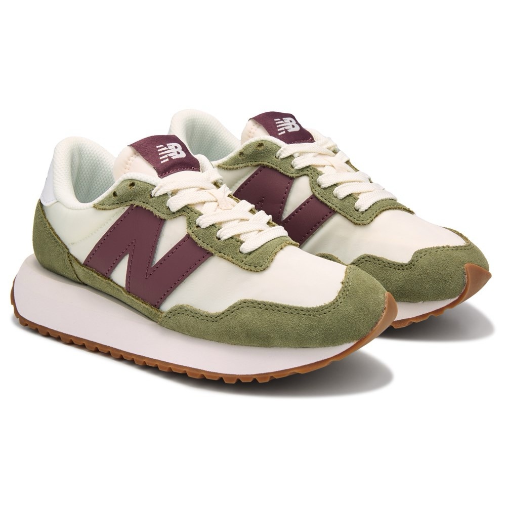 New Balance 237 Women's Size 10 Olive and Maroon Retro Sneakers